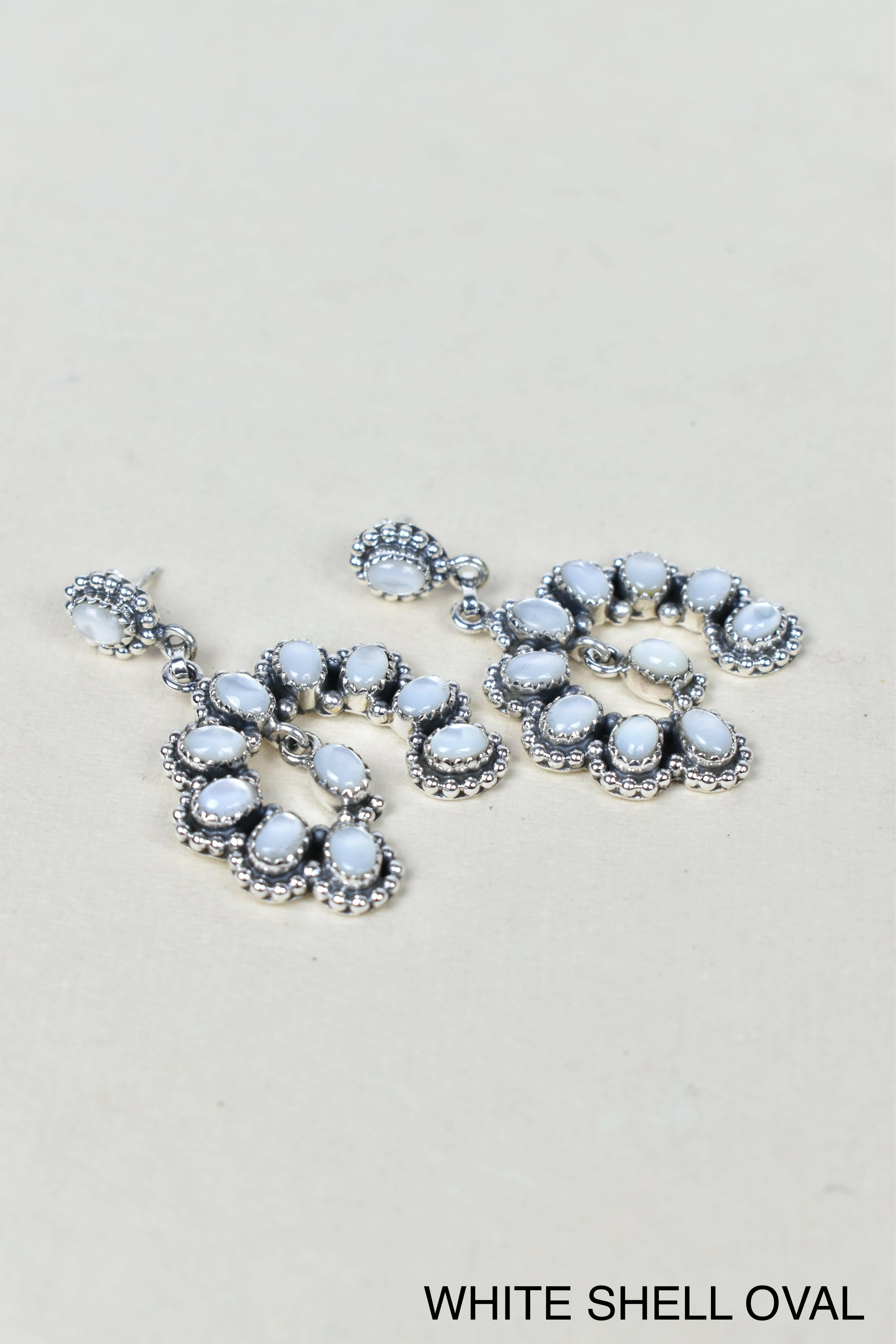 Double Luck Sterling Silver Earrings-Drop Earrings-Krush Kandy, Women's Online Fashion Boutique Located in Phoenix, Arizona (Scottsdale Area)