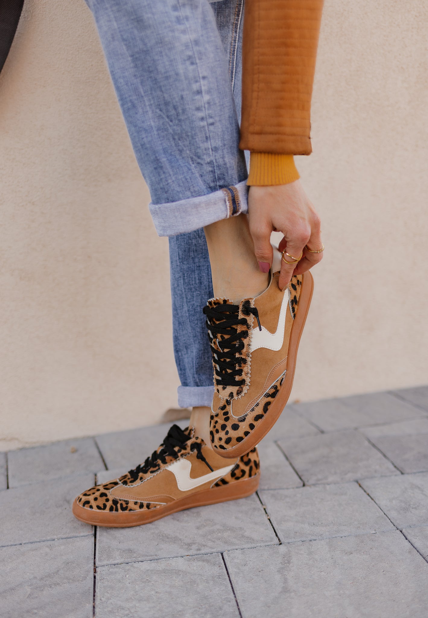 Wild Stride Leopard Sneakers-Sneakers-Krush Kandy, Women's Online Fashion Boutique Located in Phoenix, Arizona (Scottsdale Area)
