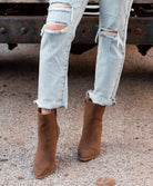 The Sonia Brown Western Ankle Boot-Boots-Krush Kandy, Women's Online Fashion Boutique Located in Phoenix, Arizona (Scottsdale Area)