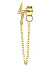 Cubic Zirconia Tassel Minimalist Single Earring-Earrings-Krush Kandy, Women's Online Fashion Boutique Located in Phoenix, Arizona (Scottsdale Area)