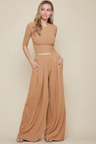 Drive You Mad Ribbed Wide Leg Pants | 6 Colors-Pants-Krush Kandy, Women's Online Fashion Boutique Located in Phoenix, Arizona (Scottsdale Area)