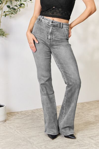 Kancan High Waist Slim Flare Jeans-Jeans-Krush Kandy, Women's Online Fashion Boutique Located in Phoenix, Arizona (Scottsdale Area)