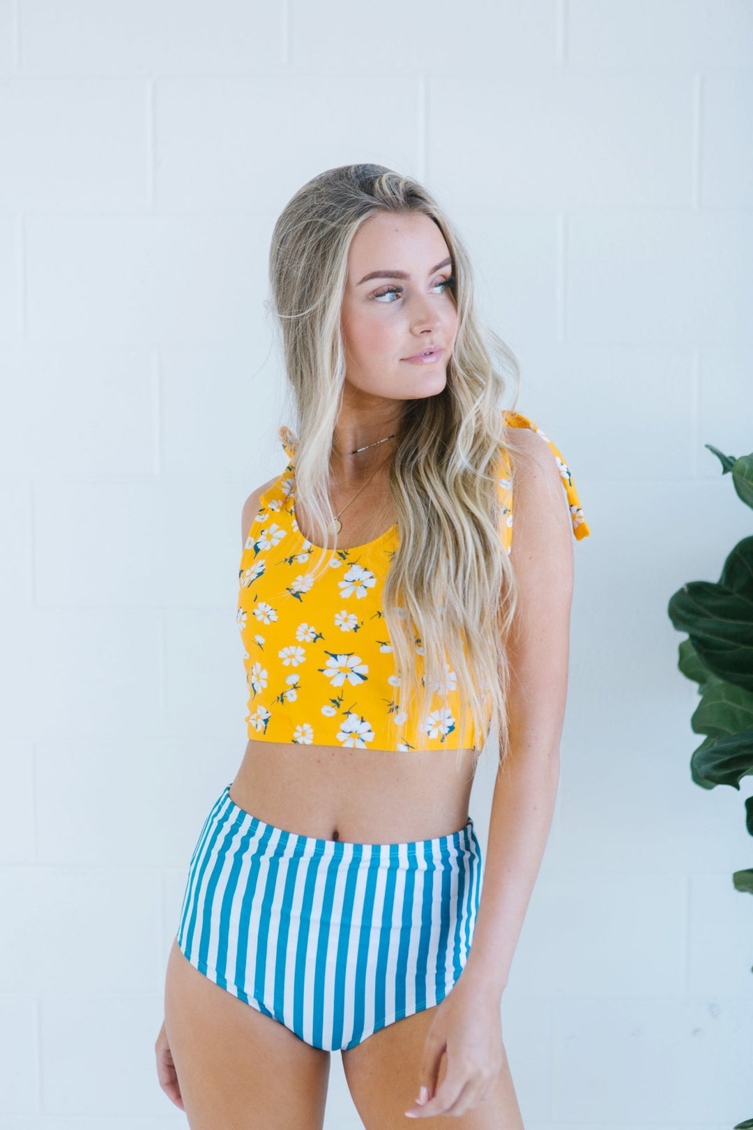 Citrus Two Piece Swimsuit-Swimwear-Krush Kandy, Women's Online Fashion Boutique Located in Phoenix, Arizona (Scottsdale Area)