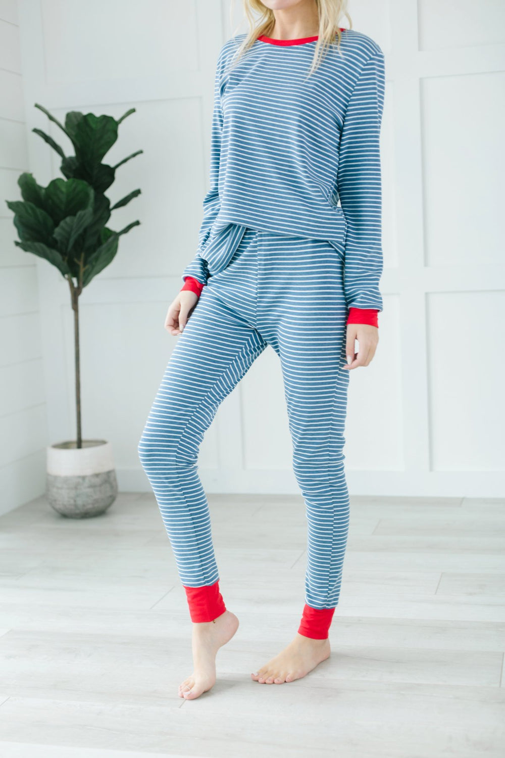 Striped Color block Pajamas-Loungewear-Krush Kandy, Women's Online Fashion Boutique Located in Phoenix, Arizona (Scottsdale Area)