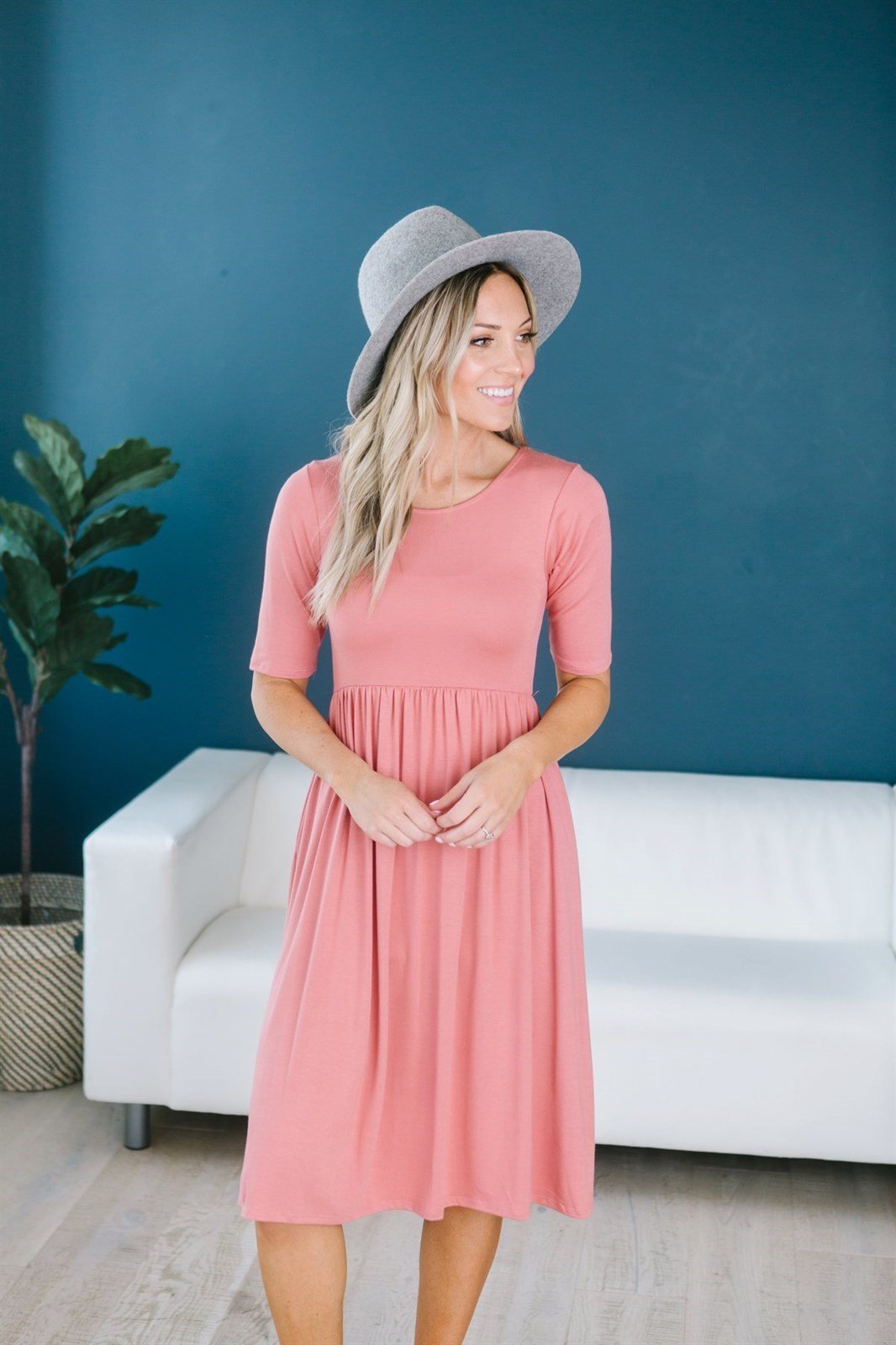 Fit N Flare Midi - 14 Color Options-Dresses-Krush Kandy, Women's Online Fashion Boutique Located in Phoenix, Arizona (Scottsdale Area)