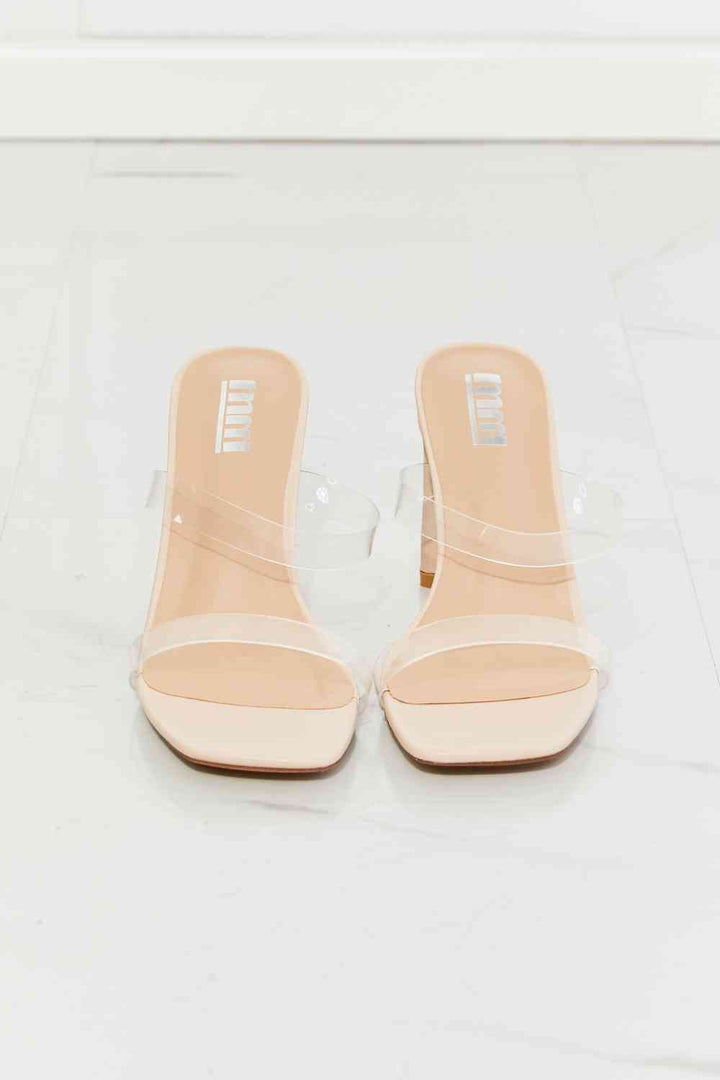 MMShoes Walking On Air Transparent Double Band Heeled Sandal-Krush Kandy, Women's Online Fashion Boutique Located in Phoenix, Arizona (Scottsdale Area)