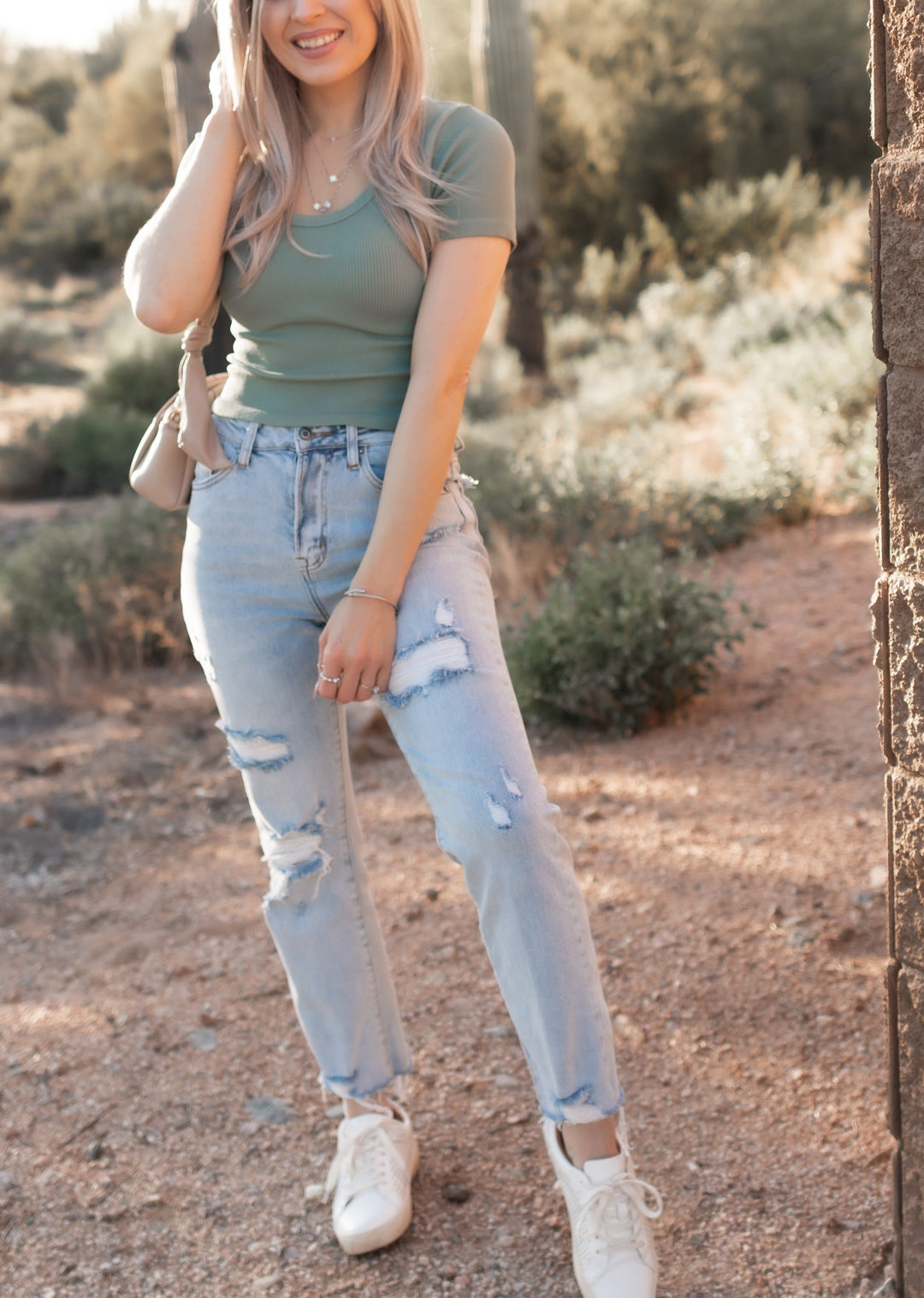 (Reg/Plus) Good Times High Rise Distressed Vintage Straight Leg Jeans-Jeans-Krush Kandy, Women's Online Fashion Boutique Located in Phoenix, Arizona (Scottsdale Area)