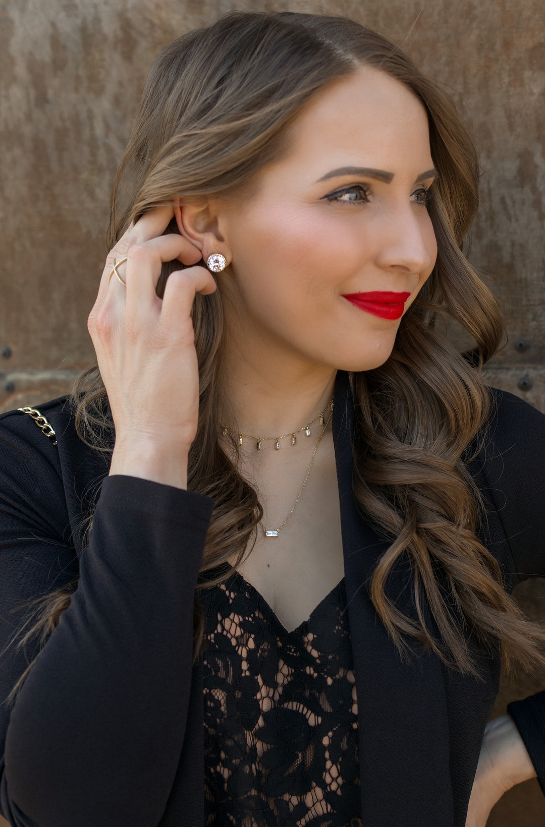 Big Circle Cut Stud Earrings-Earrings-Krush Kandy, Women's Online Fashion Boutique Located in Phoenix, Arizona (Scottsdale Area)