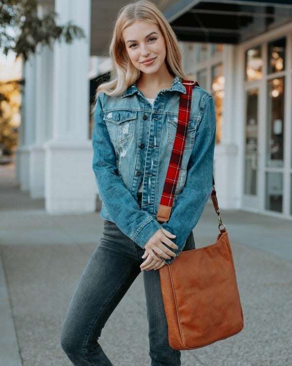 A Grand Trip Red Plaid Adjustable Bag Strap-Purses & Bags-Krush Kandy, Women's Online Fashion Boutique Located in Phoenix, Arizona (Scottsdale Area)