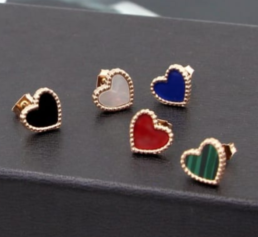 Piece Of My Heart Stud Earrings-Earrings-Krush Kandy, Women's Online Fashion Boutique Located in Phoenix, Arizona (Scottsdale Area)