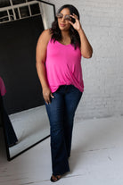 Think Pink Tank-Tanks-Krush Kandy, Women's Online Fashion Boutique Located in Phoenix, Arizona (Scottsdale Area)