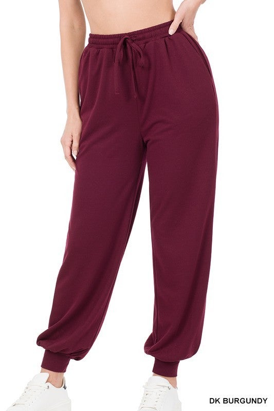 Dream On Soft French Terry Jogger Pants | S-3X, 7 COLORS!-Joggers-Krush Kandy, Women's Online Fashion Boutique Located in Phoenix, Arizona (Scottsdale Area)