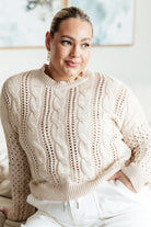 A Note of Thanks Cable Knit Sweater-Sweaters-Krush Kandy, Women's Online Fashion Boutique Located in Phoenix, Arizona (Scottsdale Area)