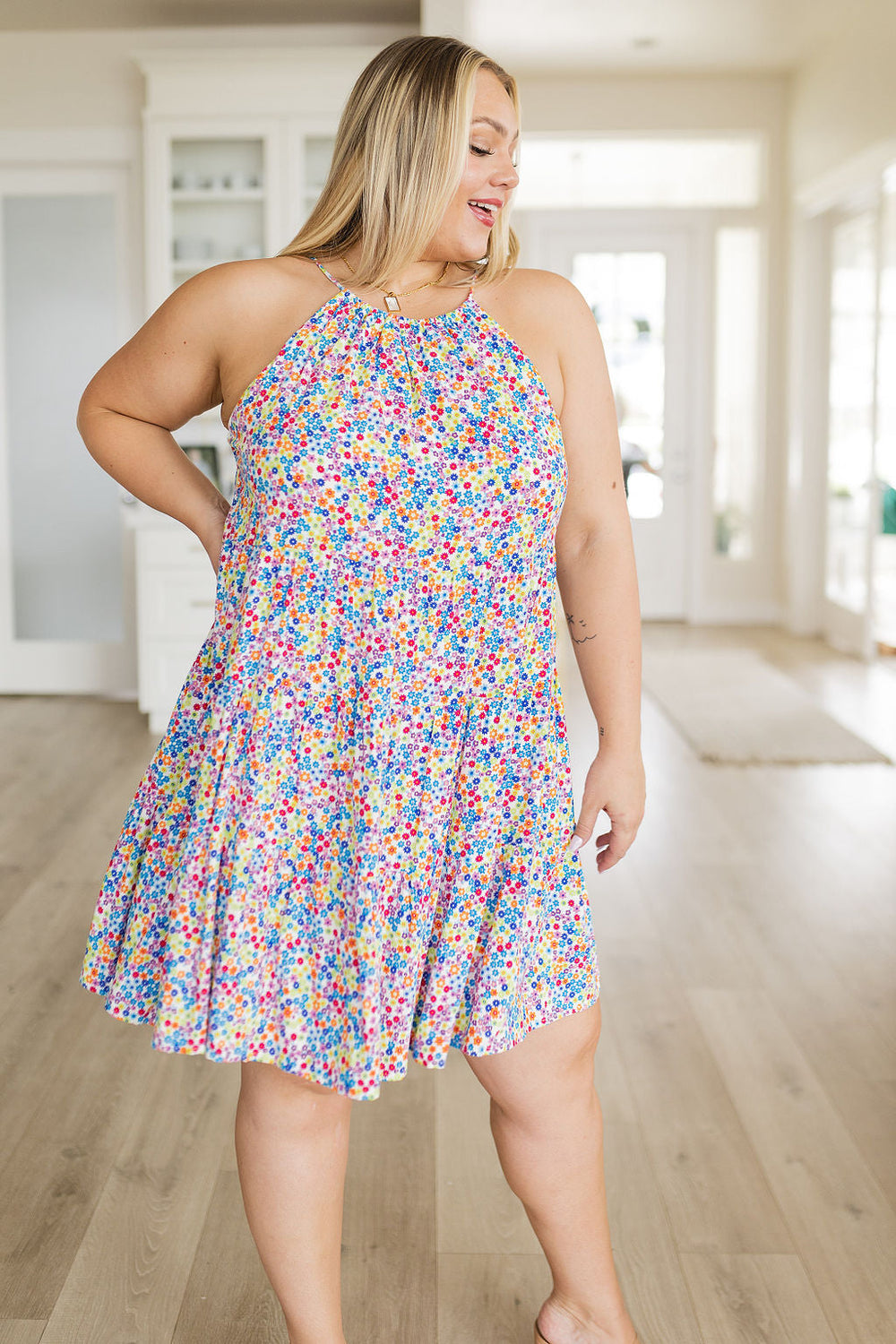 Afternoon Sun Floral Dress-Dresses-Krush Kandy, Women's Online Fashion Boutique Located in Phoenix, Arizona (Scottsdale Area)