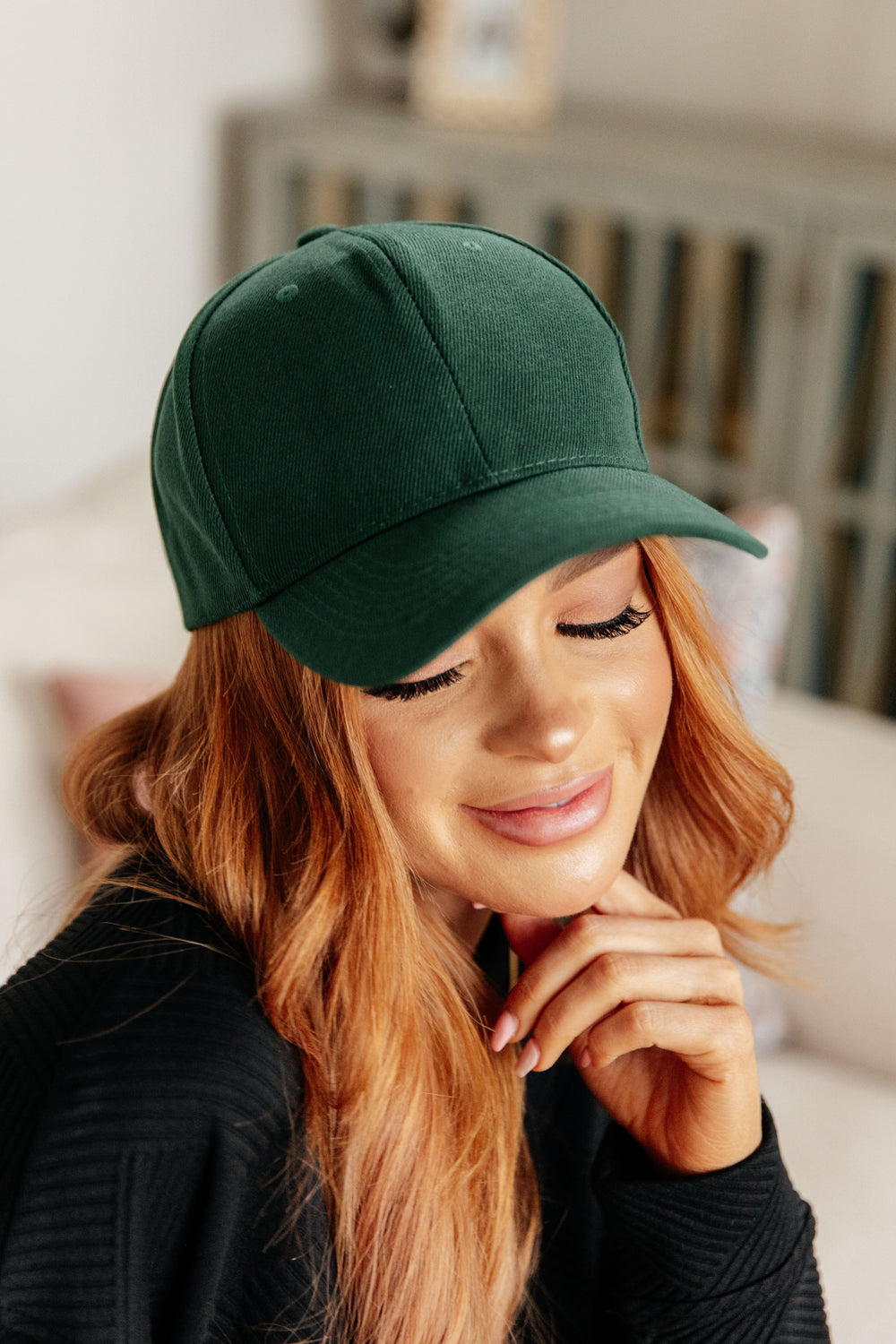 Basic Babe Ball Cap in Green-Hats-Krush Kandy, Women's Online Fashion Boutique Located in Phoenix, Arizona (Scottsdale Area)