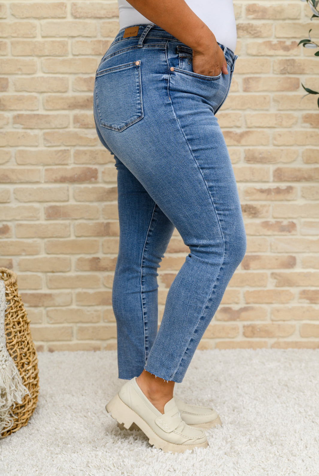 Judy Blue Becca Hi-Waisted Embroidered Pocket Relaxed Jeans-Jeans-Krush Kandy, Women's Online Fashion Boutique Located in Phoenix, Arizona (Scottsdale Area)