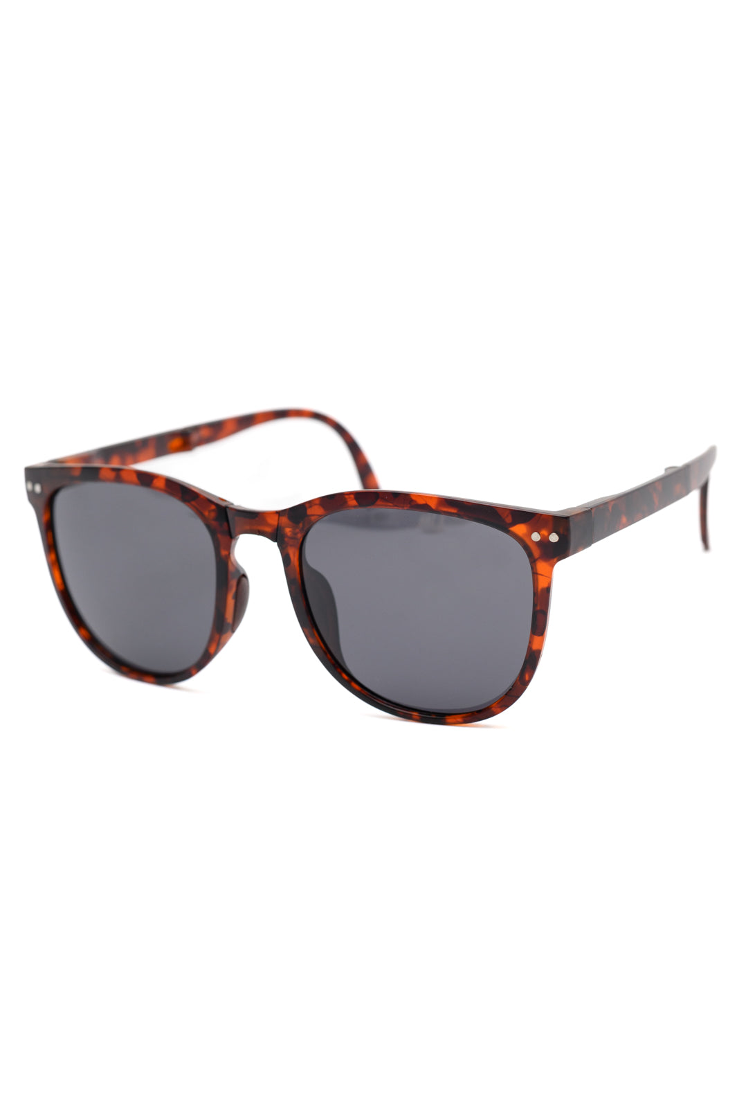 Collapsible Girlfriend Sunnies & Case in Tortoise Shell-Sunglasses-Krush Kandy, Women's Online Fashion Boutique Located in Phoenix, Arizona (Scottsdale Area)