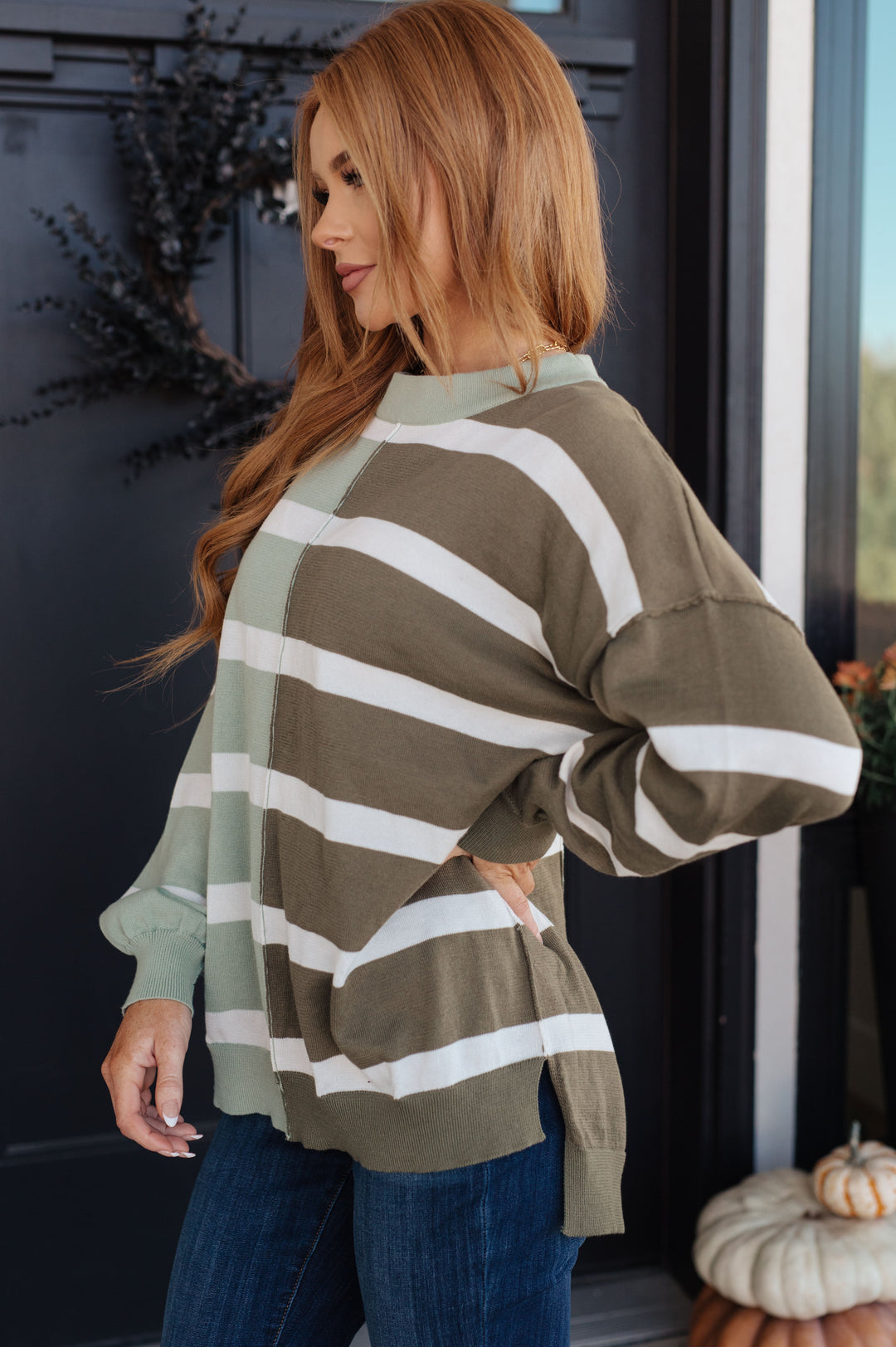 Can't Decide Color Block Striped Sweater-Sweaters-Krush Kandy, Women's Online Fashion Boutique Located in Phoenix, Arizona (Scottsdale Area)