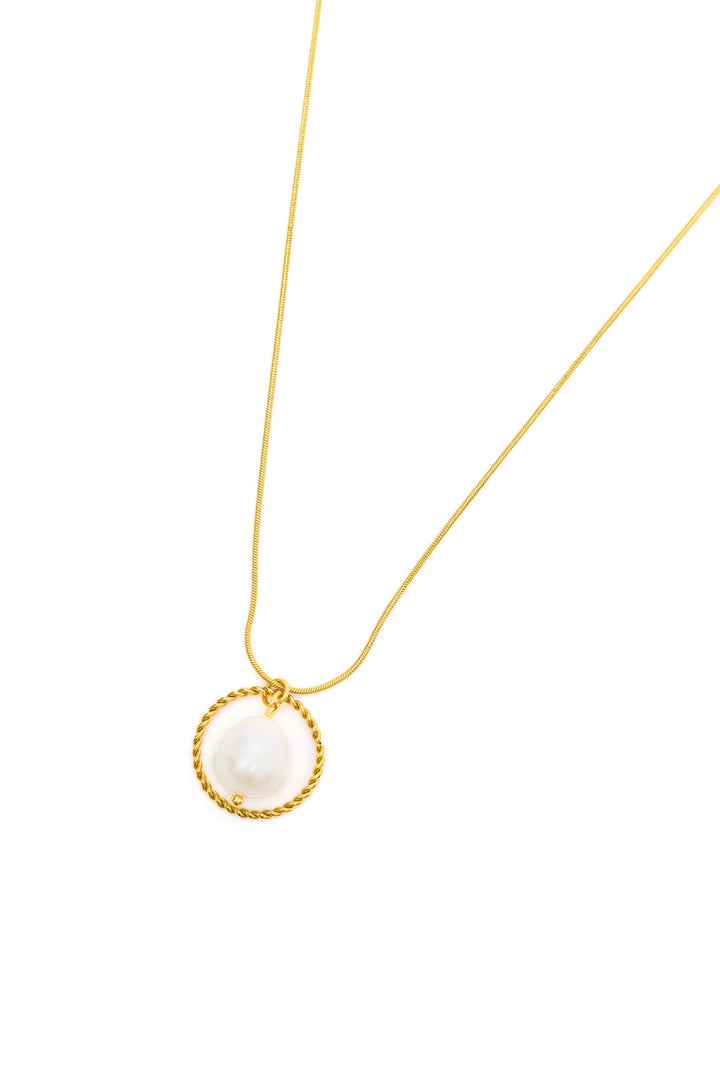 Center of the World Pearl Pendant Necklace-Necklaces-Krush Kandy, Women's Online Fashion Boutique Located in Phoenix, Arizona (Scottsdale Area)