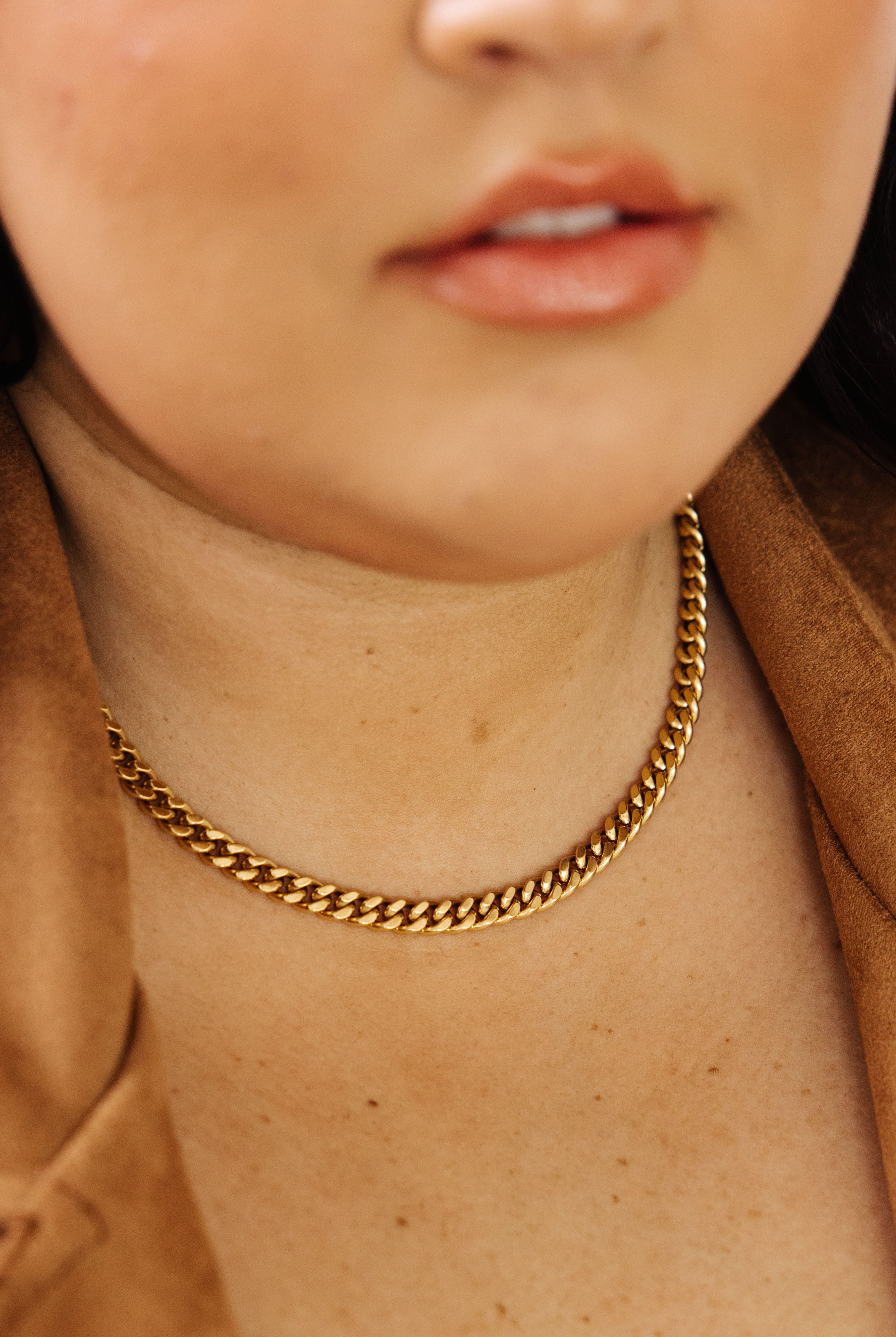 Chain Reaction Gold Plated Choker-Necklaces-Krush Kandy, Women's Online Fashion Boutique Located in Phoenix, Arizona (Scottsdale Area)