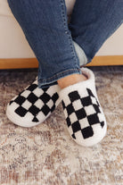 Checked Out Slippers in Black-Slippers-Krush Kandy, Women's Online Fashion Boutique Located in Phoenix, Arizona (Scottsdale Area)