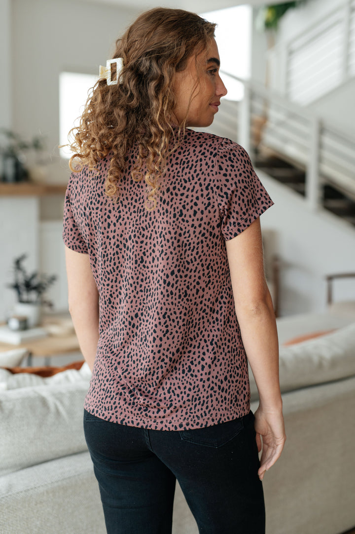 Cheetah Girl Short Sleeve Top-Short Sleeve Tops-Krush Kandy, Women's Online Fashion Boutique Located in Phoenix, Arizona (Scottsdale Area)