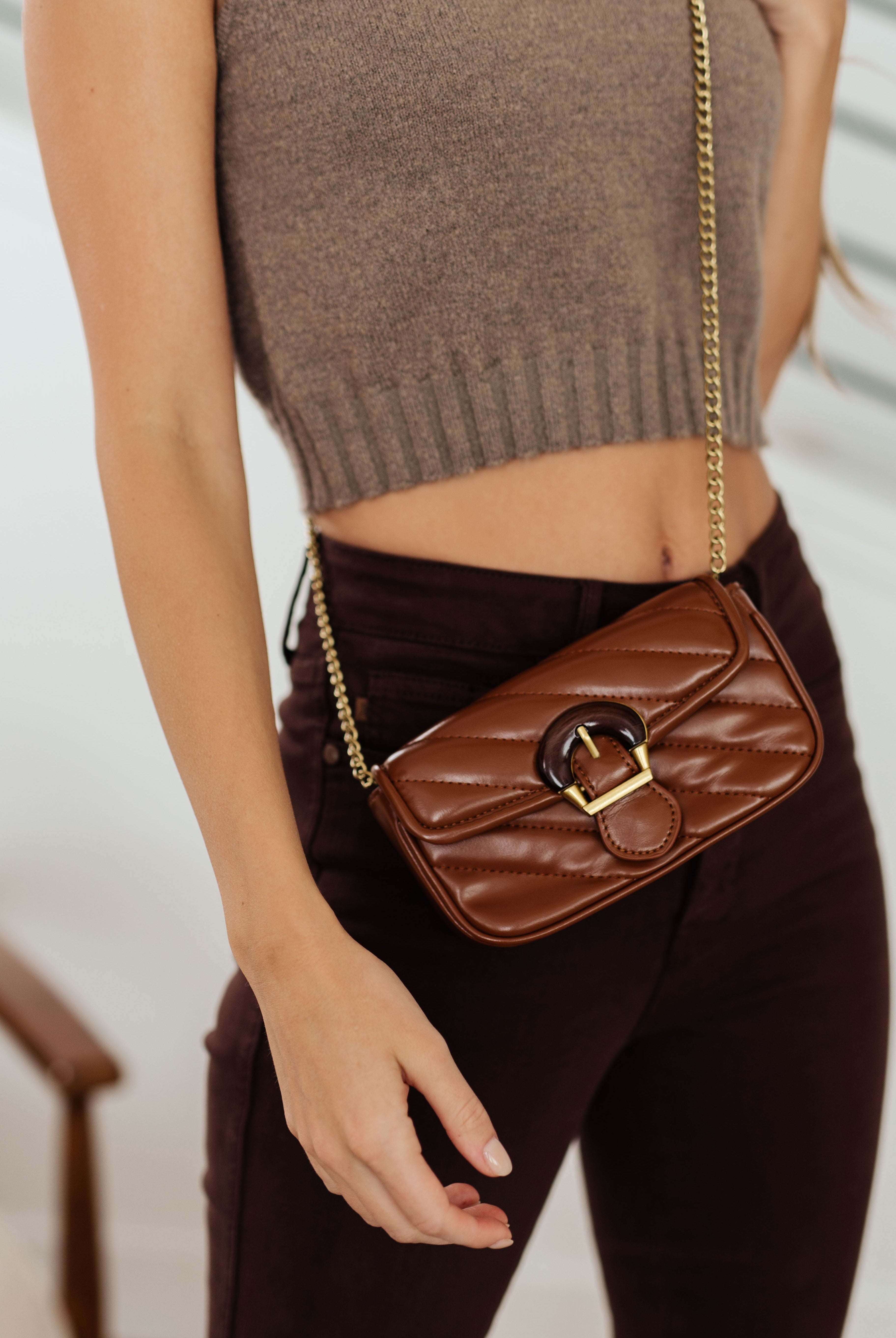 Classic Beauty Quilted Clutch in Brown-Purses & Bags-Krush Kandy, Women's Online Fashion Boutique Located in Phoenix, Arizona (Scottsdale Area)