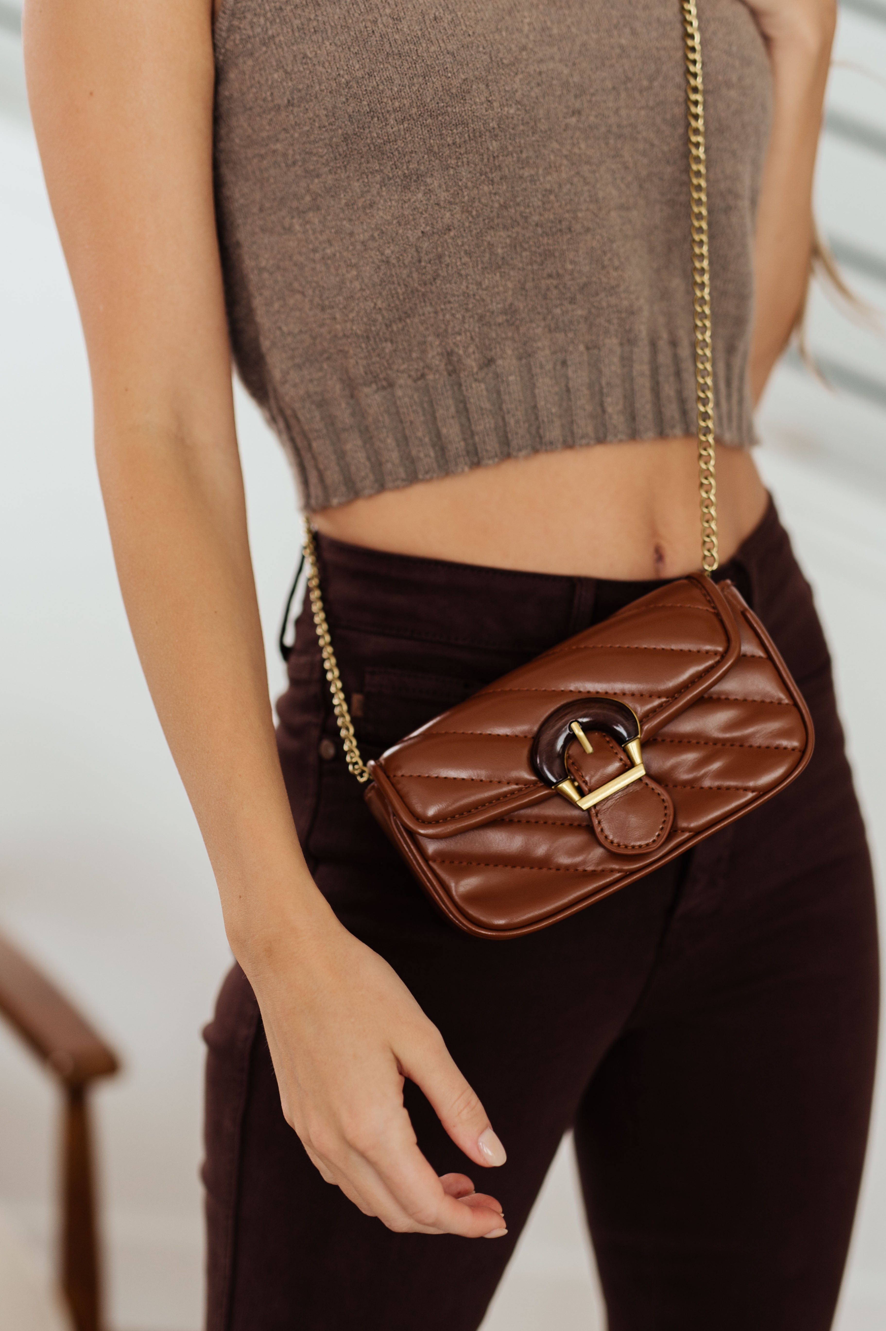 Classic Beauty Quilted Clutch in Brown-Purses & Bags-Krush Kandy, Women's Online Fashion Boutique Located in Phoenix, Arizona (Scottsdale Area)
