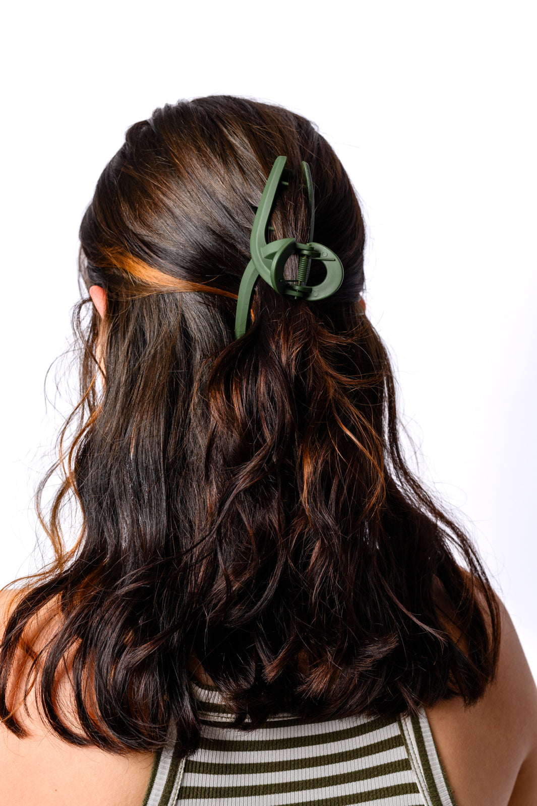 Claw Clip Set of 4 in Forest Green-Hair Accessories-Krush Kandy, Women's Online Fashion Boutique Located in Phoenix, Arizona (Scottsdale Area)