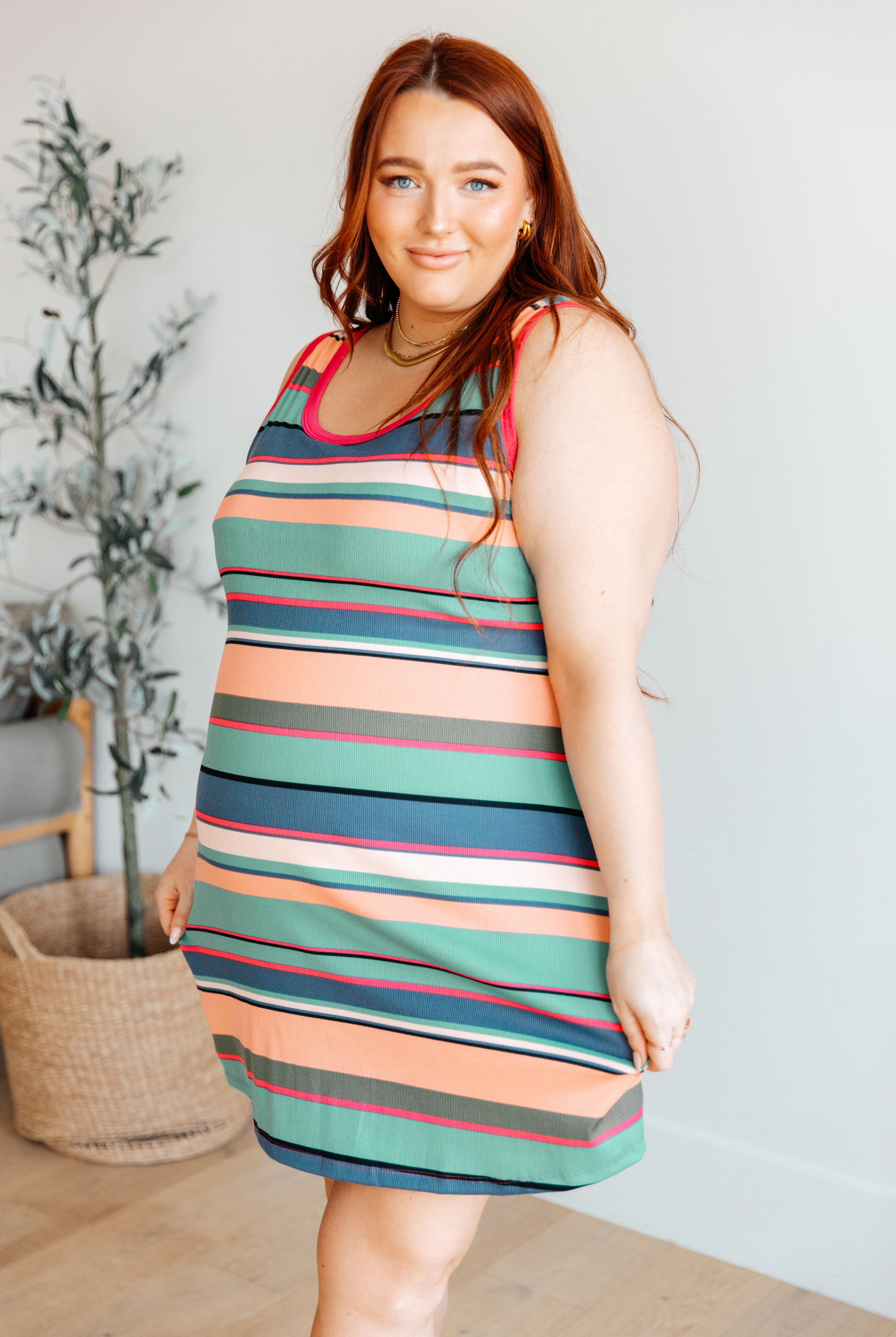 Summer Lovin' Striped Tank Dress-Dresses-Krush Kandy, Women's Online Fashion Boutique Located in Phoenix, Arizona (Scottsdale Area)