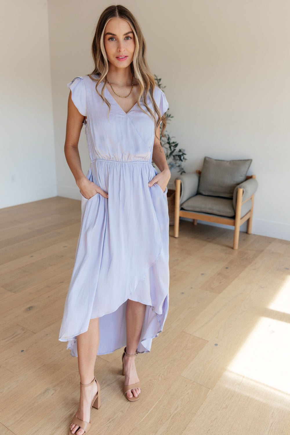 The Honeymoon Phase Flutter Sleeve Dress-Dresses-Krush Kandy, Women's Online Fashion Boutique Located in Phoenix, Arizona (Scottsdale Area)