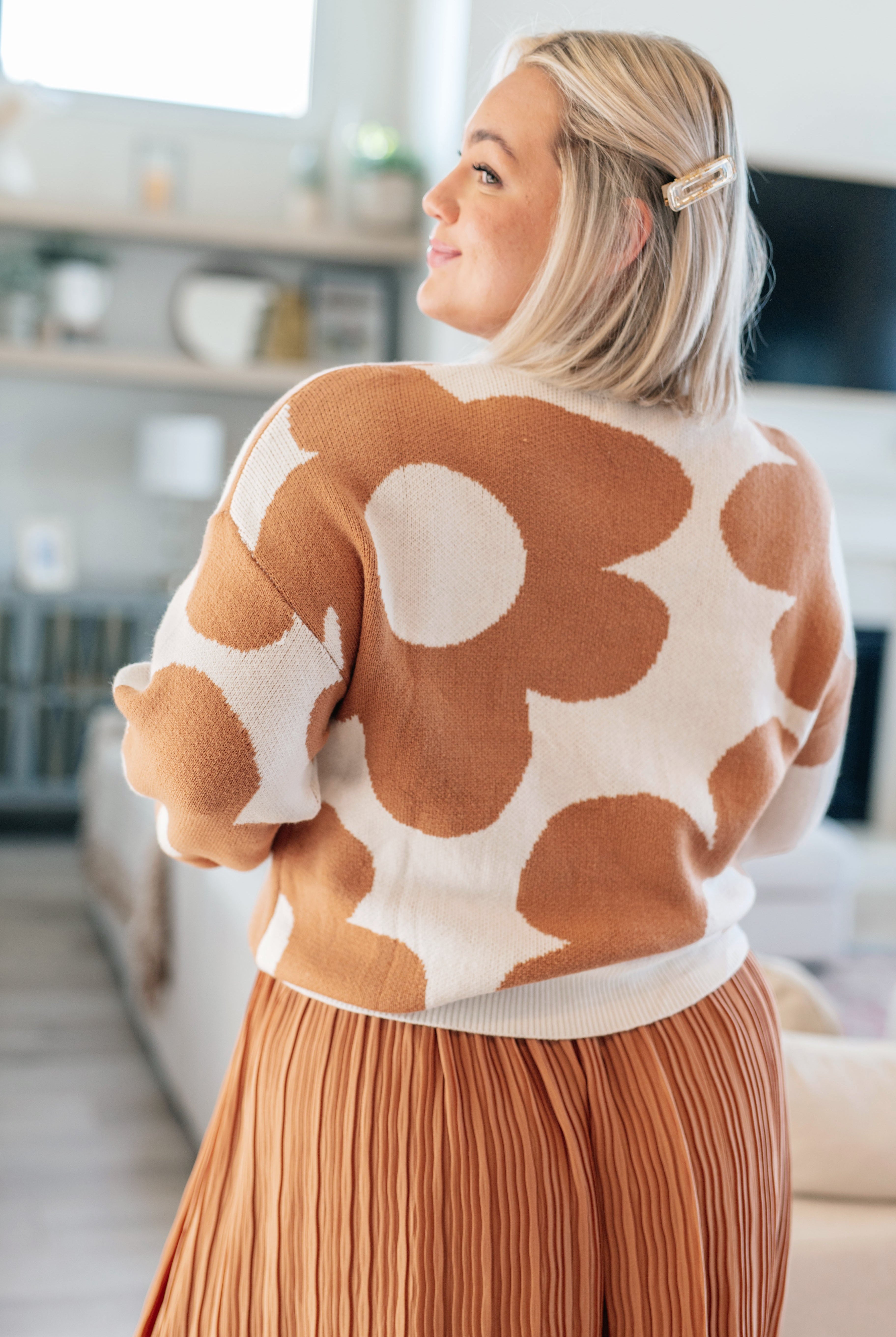 Bigger is Better Mod Floral Sweater-Sweaters-Krush Kandy, Women's Online Fashion Boutique Located in Phoenix, Arizona (Scottsdale Area)