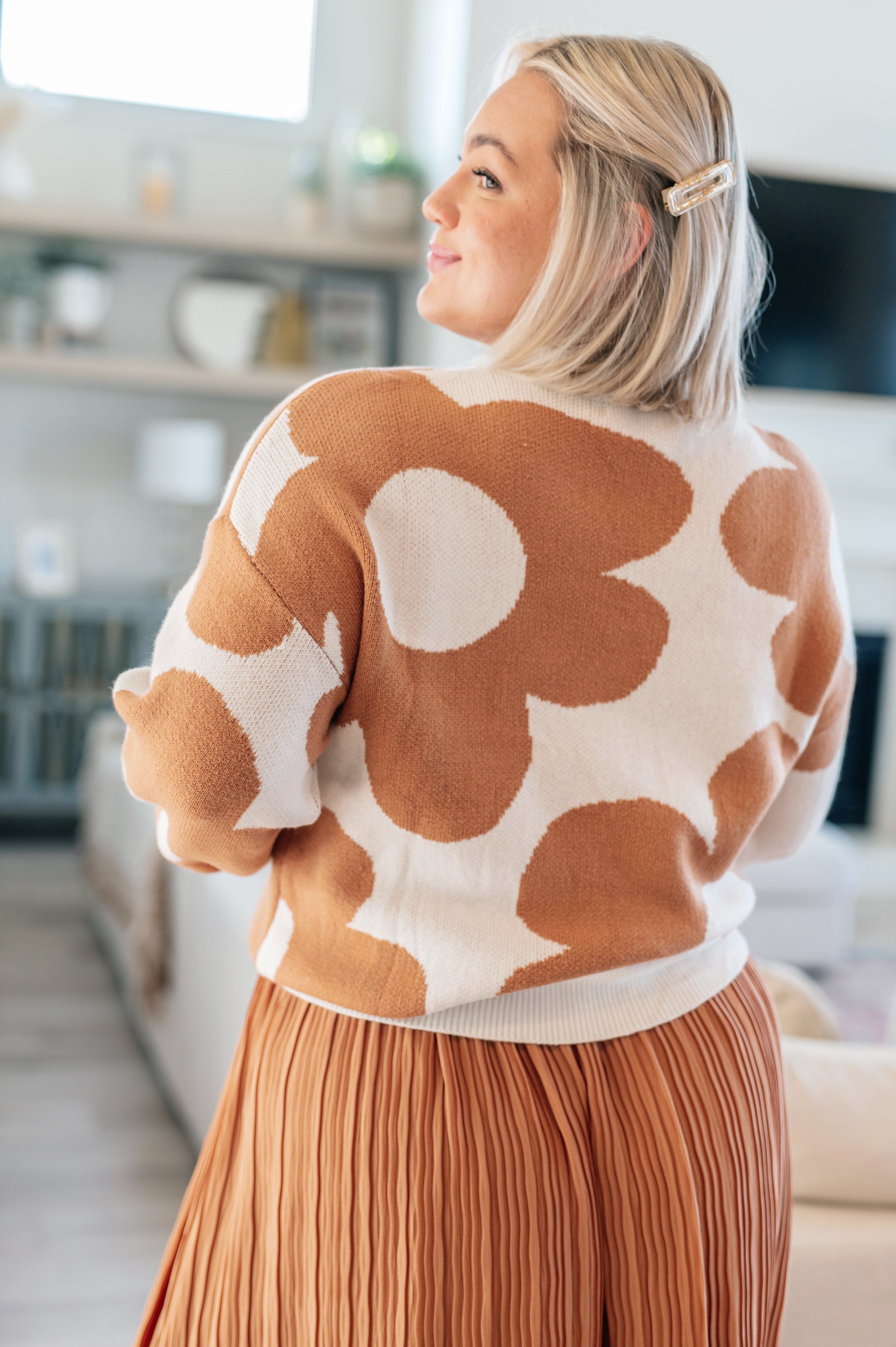 Bigger is Better Mod Floral Sweater-Sweaters-Krush Kandy, Women's Online Fashion Boutique Located in Phoenix, Arizona (Scottsdale Area)