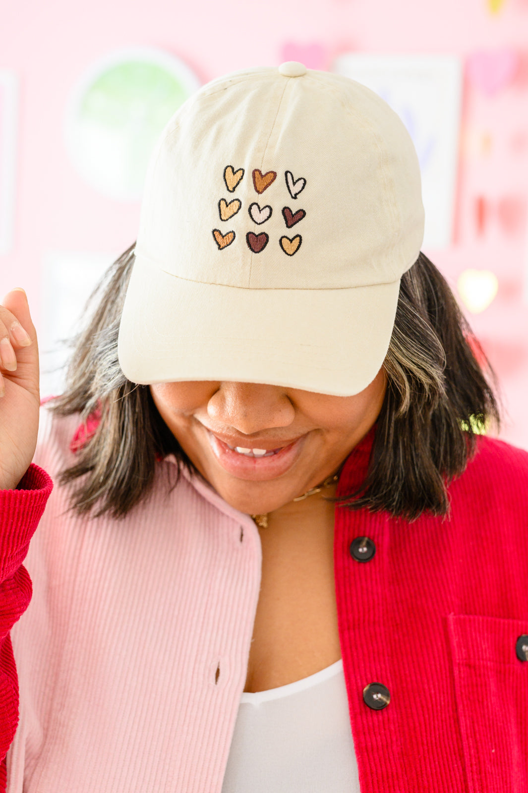Crush On You Embroidery Heart Cap-Hats-Krush Kandy, Women's Online Fashion Boutique Located in Phoenix, Arizona (Scottsdale Area)
