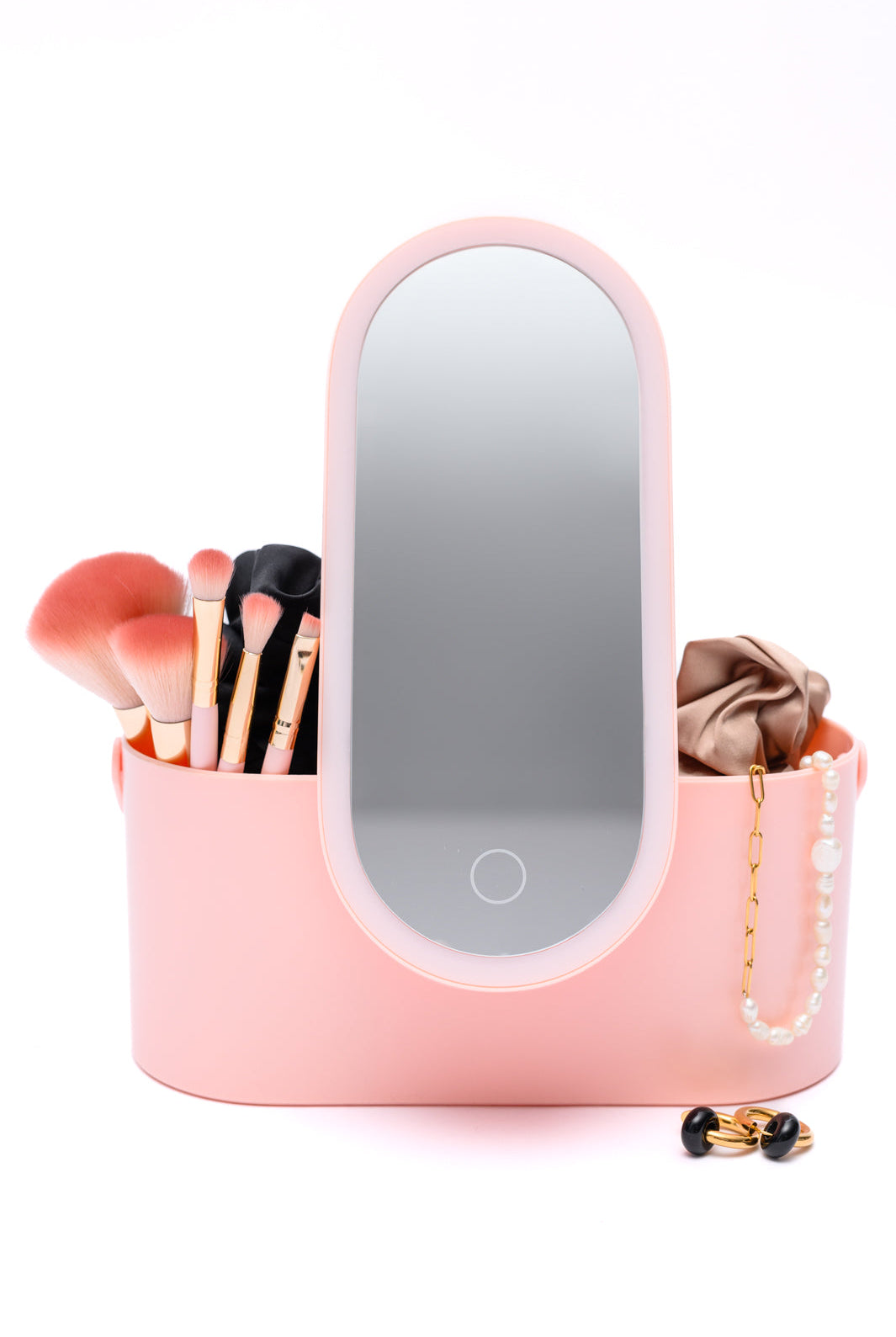 Portable Beauty Storage With LED Mirror-Accessories-Krush Kandy, Women's Online Fashion Boutique Located in Phoenix, Arizona (Scottsdale Area)
