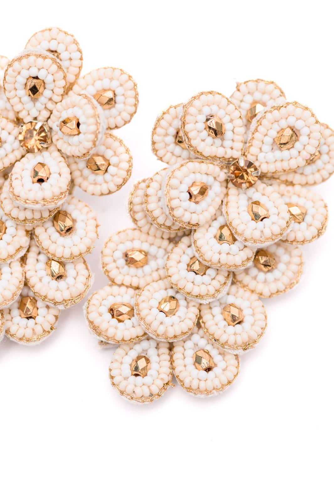 Falling Petals Earrings in Ivory-Earrings-Krush Kandy, Women's Online Fashion Boutique Located in Phoenix, Arizona (Scottsdale Area)