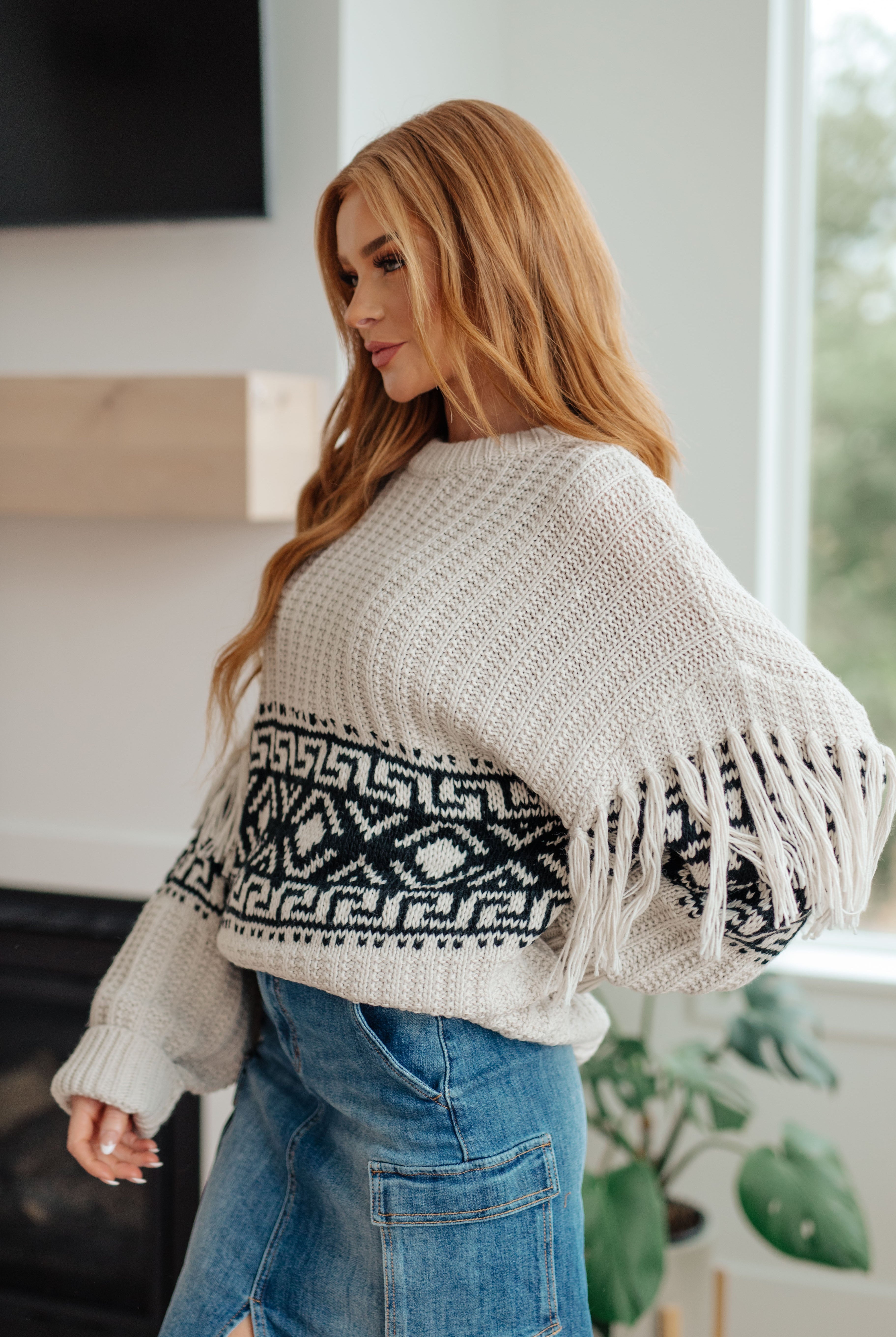 Don't Waver Fringe Detail Sweater-Sweaters-Krush Kandy, Women's Online Fashion Boutique Located in Phoenix, Arizona (Scottsdale Area)
