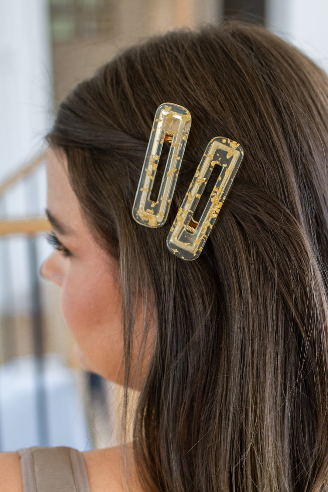 Double Trouble 2 Pack Hair Clip in Gold Leaf-Hair Accessories-Krush Kandy, Women's Online Fashion Boutique Located in Phoenix, Arizona (Scottsdale Area)