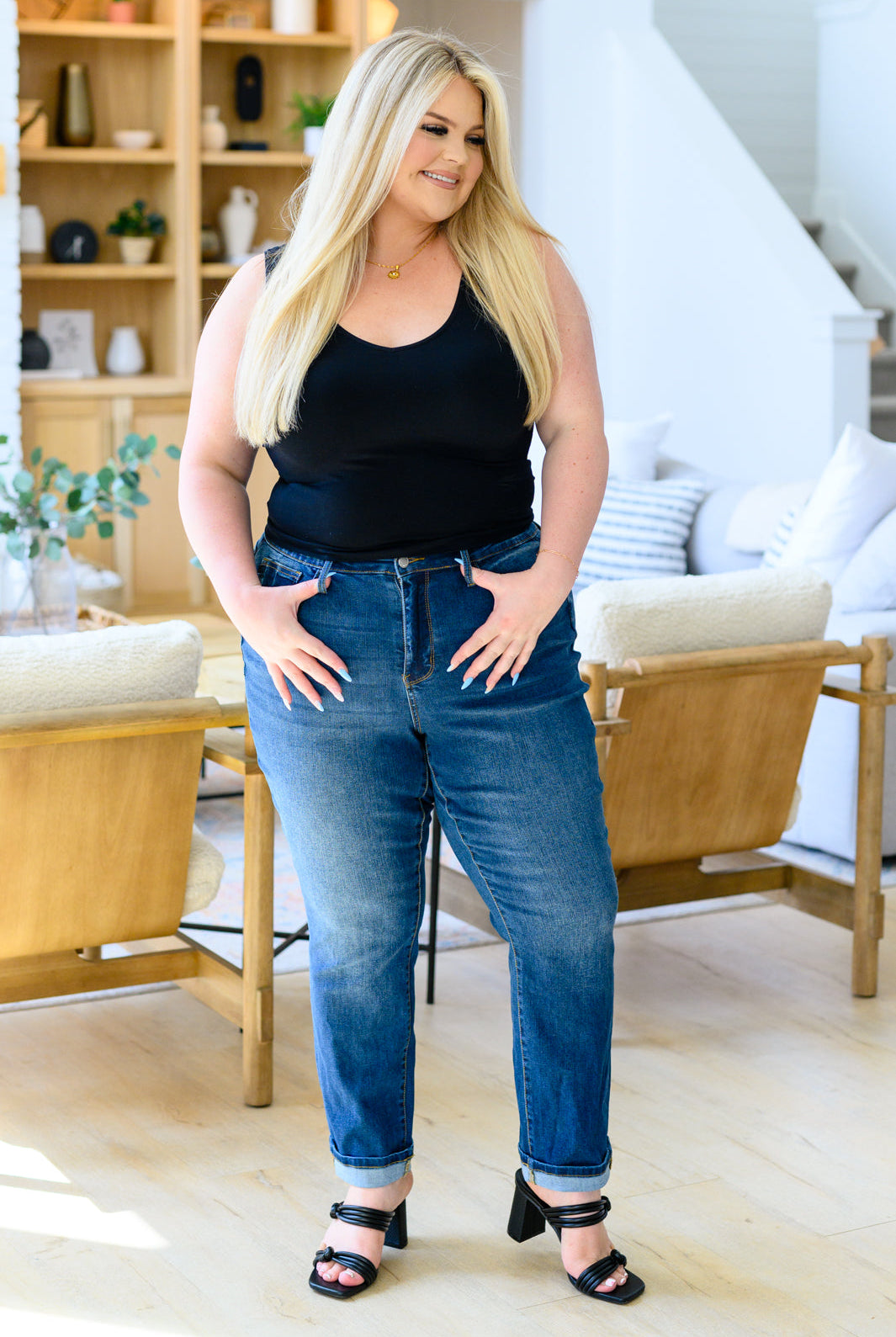 Judy Blue Downtown High Rise Boyfriend Jeans-Jeans-Krush Kandy, Women's Online Fashion Boutique Located in Phoenix, Arizona (Scottsdale Area)