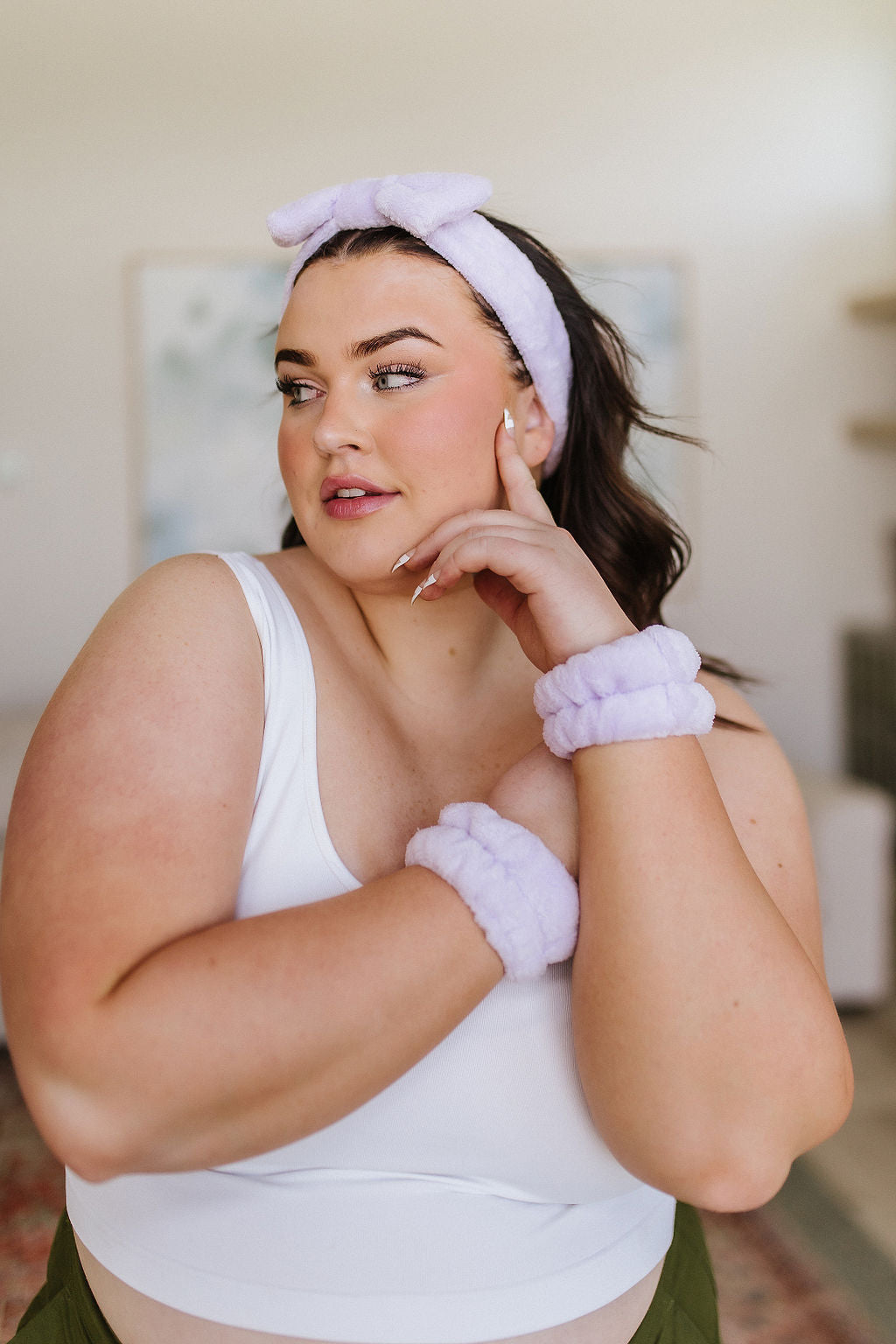 Effortless Days Stretchy Headband & Wristband Set in Lilac-Beauty-Krush Kandy, Women's Online Fashion Boutique Located in Phoenix, Arizona (Scottsdale Area)