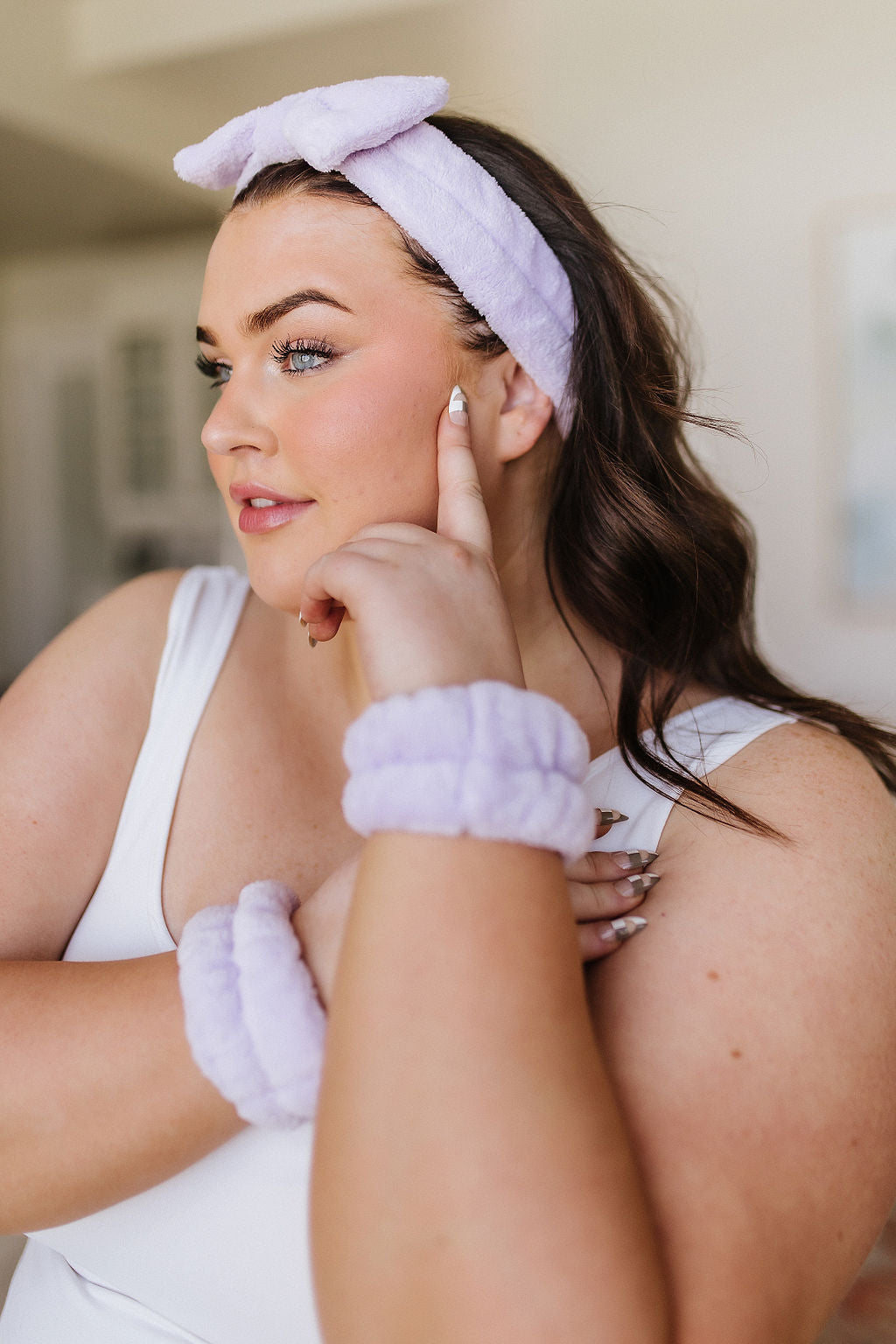 Effortless Days Stretchy Headband & Wristband Set in Lilac-Beauty-Krush Kandy, Women's Online Fashion Boutique Located in Phoenix, Arizona (Scottsdale Area)