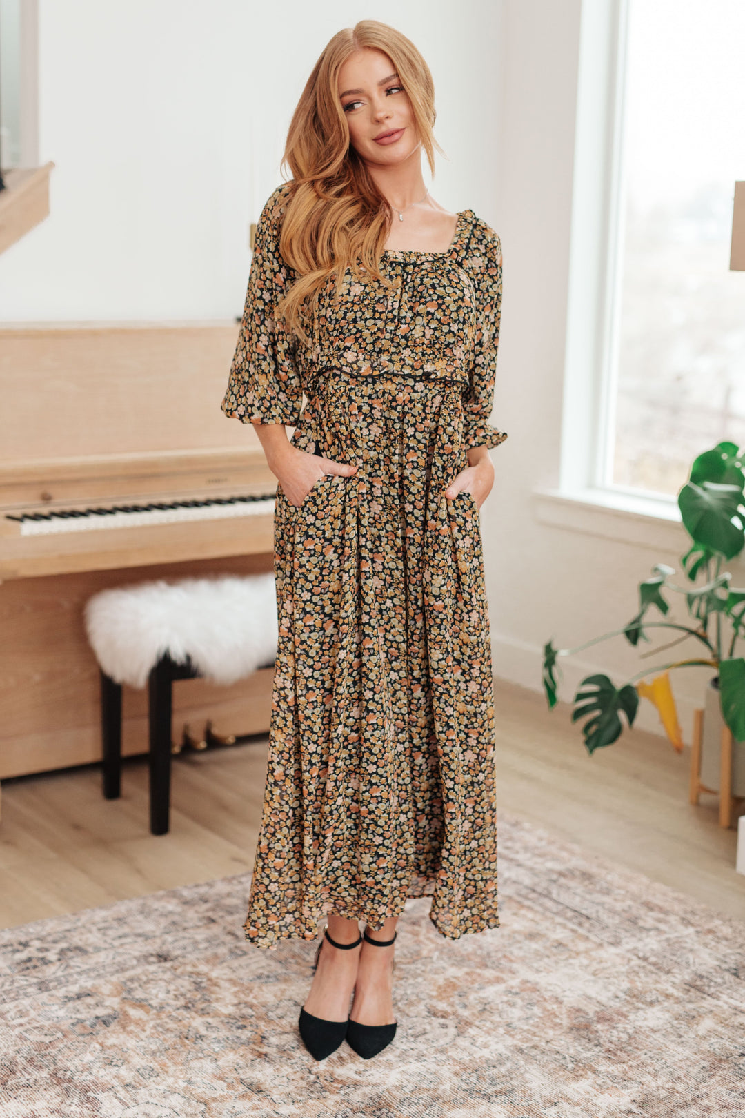 Ever So Briefly Floral Maxi Dress-Dresses-Krush Kandy, Women's Online Fashion Boutique Located in Phoenix, Arizona (Scottsdale Area)