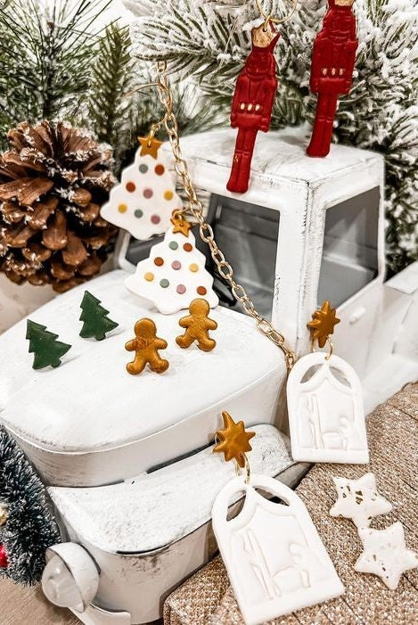 Nativity Set Holiday Earrings-Earrings-Krush Kandy, Women's Online Fashion Boutique Located in Phoenix, Arizona (Scottsdale Area)