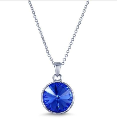 Circle Swarovski Crystals Necklace-Necklaces-Krush Kandy, Women's Online Fashion Boutique Located in Phoenix, Arizona (Scottsdale Area)