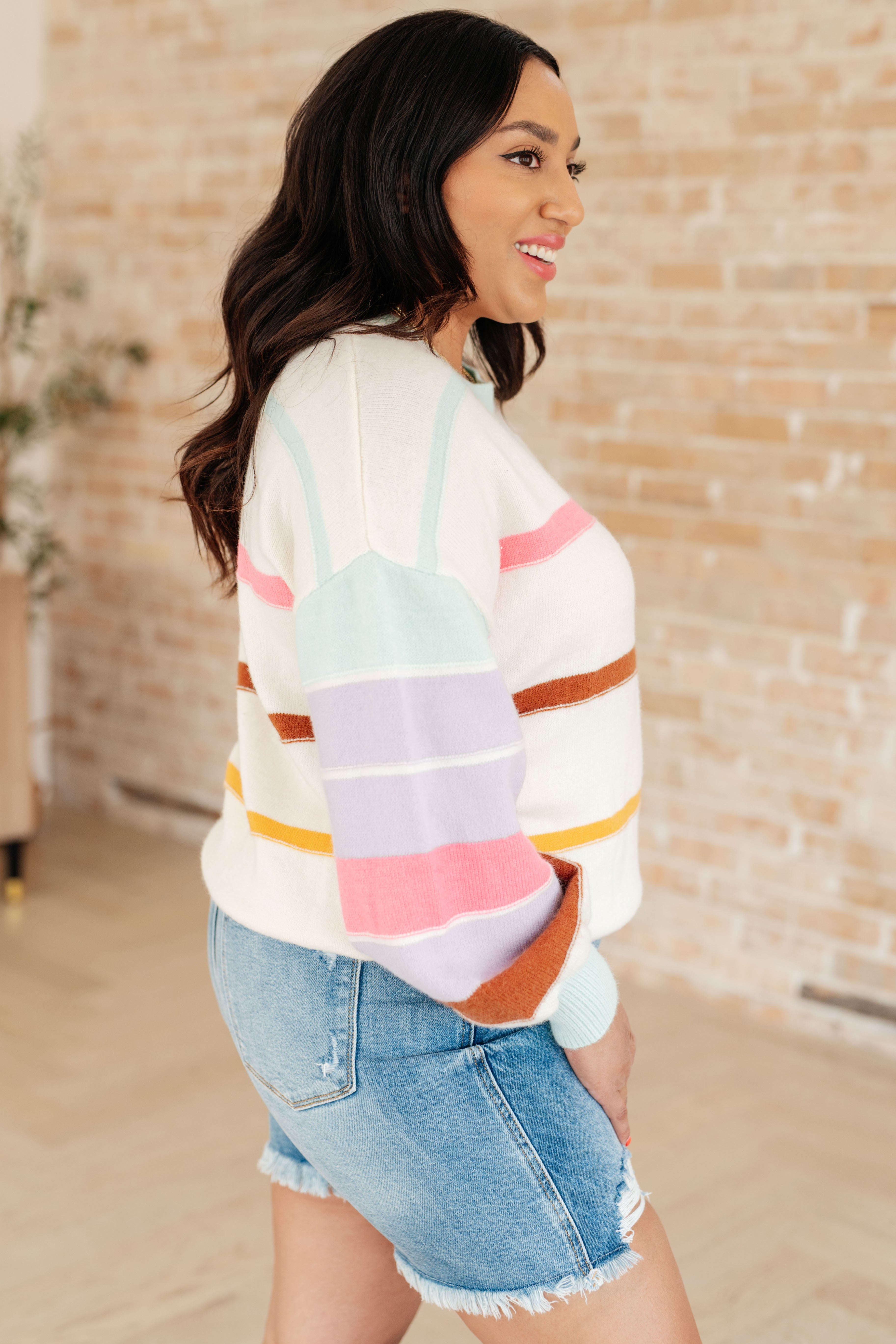 Flawless Features Striped Sweater-Sweaters-Krush Kandy, Women's Online Fashion Boutique Located in Phoenix, Arizona (Scottsdale Area)