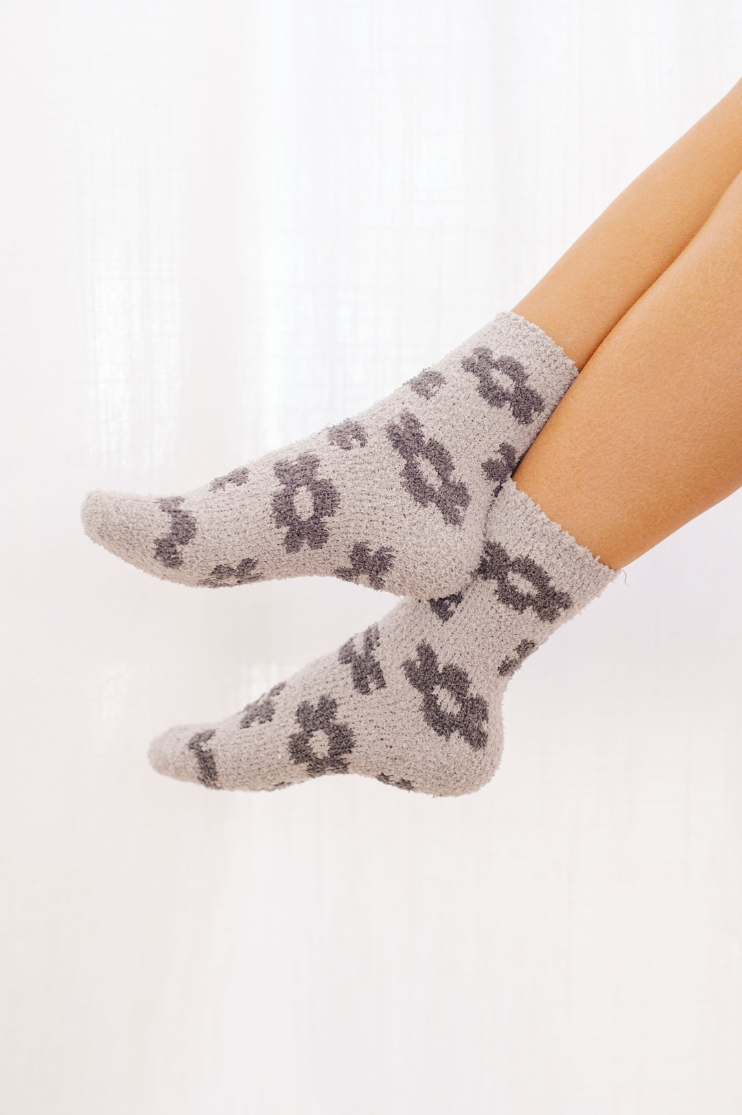 Flower Power Plush Socks 3 Pack-Socks-Krush Kandy, Women's Online Fashion Boutique Located in Phoenix, Arizona (Scottsdale Area)