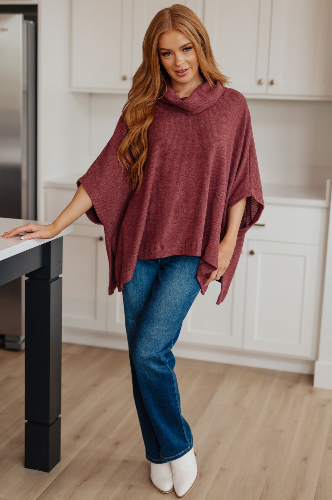 Forgive Me Cowl Neck Poncho-Sweaters-Krush Kandy, Women's Online Fashion Boutique Located in Phoenix, Arizona (Scottsdale Area)