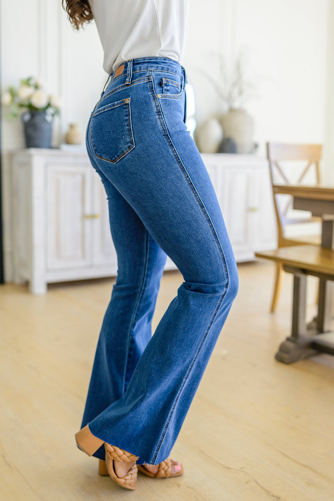 Judy Blue Francine High Rise Tummy Control Flared Jeans-Jeans-Krush Kandy, Women's Online Fashion Boutique Located in Phoenix, Arizona (Scottsdale Area)