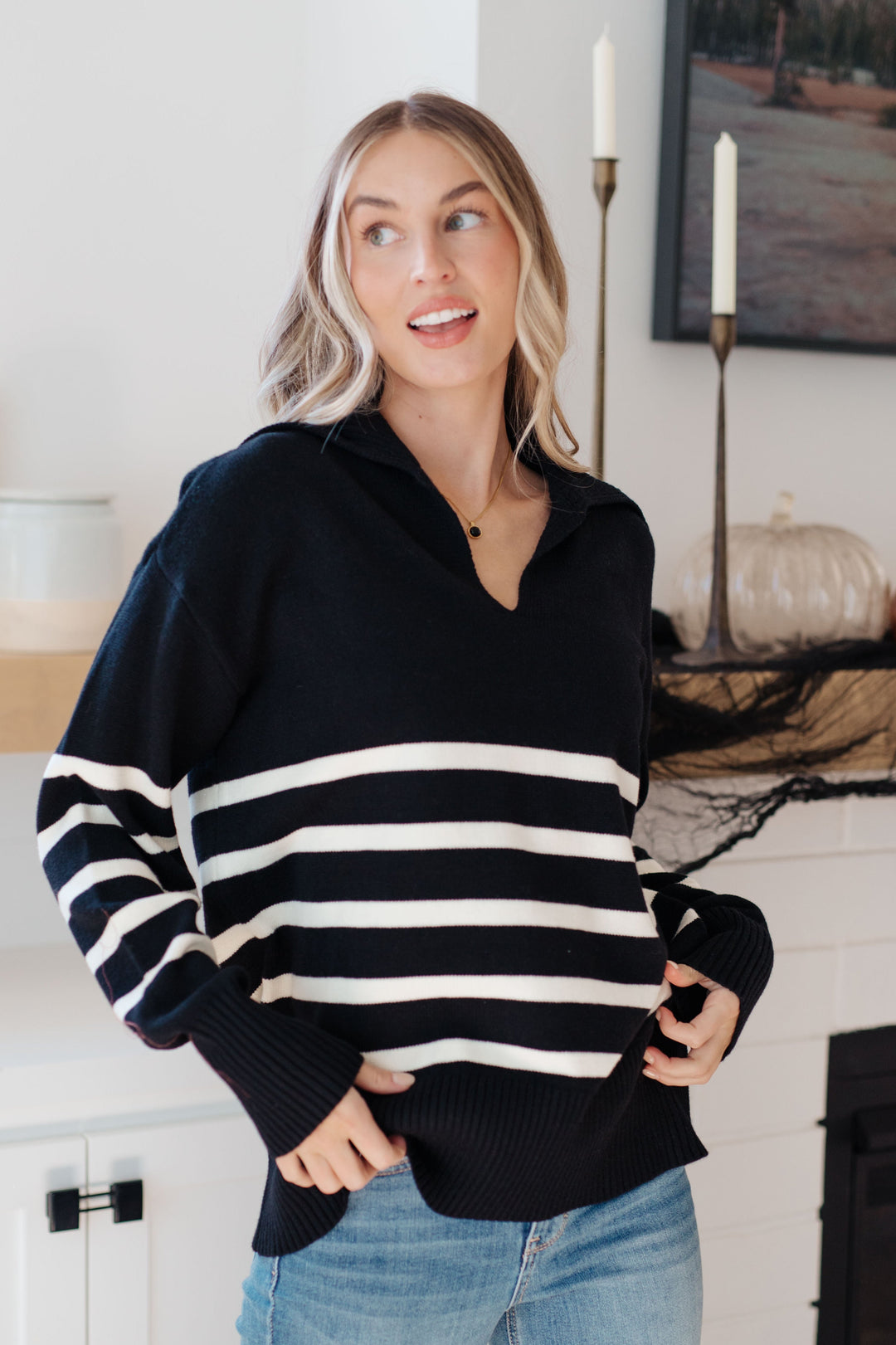 From Here On Out Striped Sweater-Sweaters-Krush Kandy, Women's Online Fashion Boutique Located in Phoenix, Arizona (Scottsdale Area)