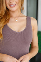 Fundamentals Ribbed Seamless Reversible Tank in Brown-Tanks-Krush Kandy, Women's Online Fashion Boutique Located in Phoenix, Arizona (Scottsdale Area)